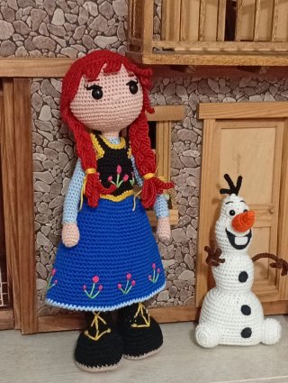 Muñeca Ana Frozen Crochet