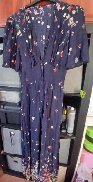 Vestido floral azul