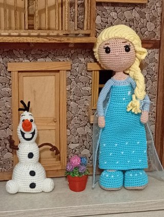 Muñeca Elsa Frozen Crochet