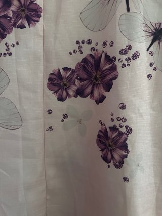 Vestido rosa estampado flores