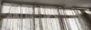 Cortinas translúcidas pájaros y flores 150x160cm