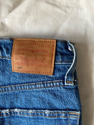 Pantalones cortos vaqueros Levi's 501 azules