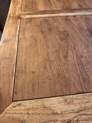 Mesa de comedor extensible de madera