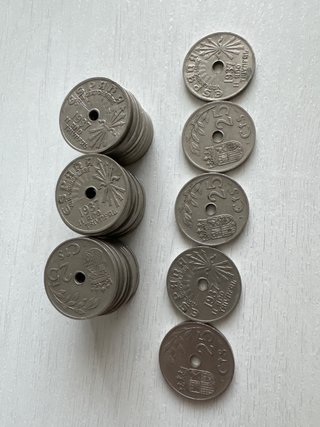 35 Monedas 25 cts España 1937 20€/lote,  1€/ud