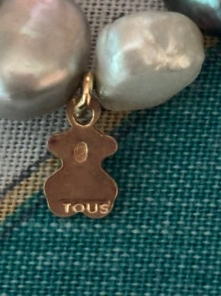 Pulsera Tous Perlas Marrones, Grises y Blancas