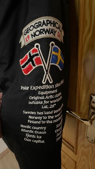 Chaqueta Geographical Norway Negra