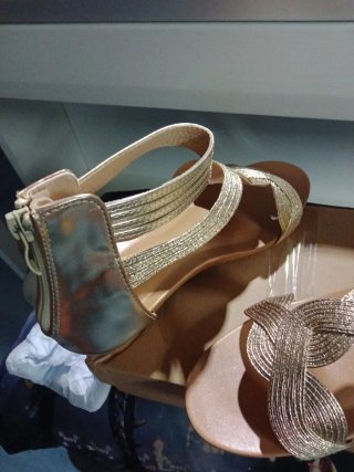 Sandalias doradas mujer talla 40 oferta por unos d