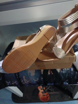 Sandalias doradas mujer talla 40 oferta por unos d