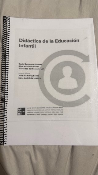 Encuadernado de didáctica de la educación infantin
