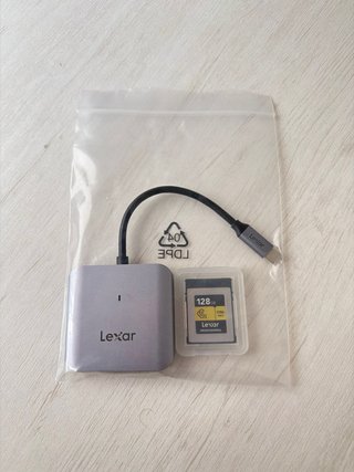 ORIGINAL Lexar CFexpress tipo B 128GB + Lector USB