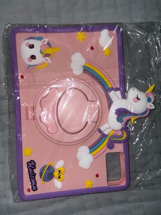 Funda tablet niña unicornio arcoíris