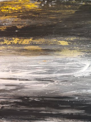 Cuadro abstracto pintado a mano