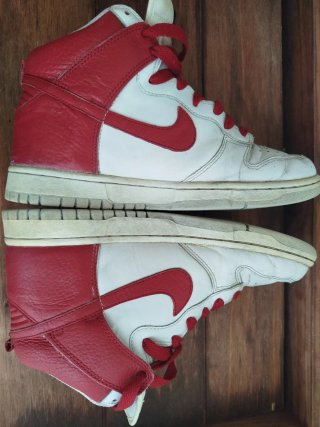 Nike Dunk High Varsity Red White (2008) Vintage