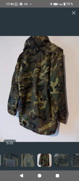 Chaquetón militar camuflaje