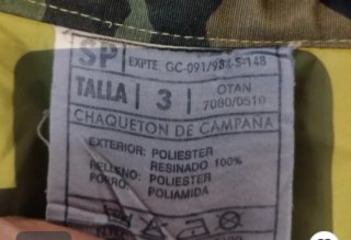 Chaquetón militar camuflaje
