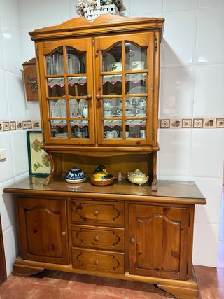 Lote Cocina Comedor Madera y Cristal