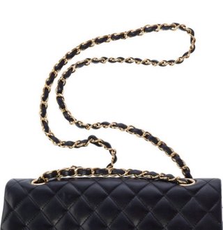 Bolso Chanel Negro y Dorado
