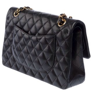 Bolso Chanel Negro y Dorado