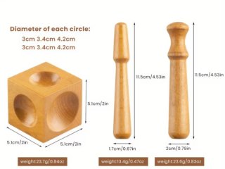 Bloque de Madera para Joyería DIY