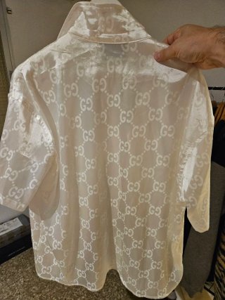 Camiseta Gucci Seda Blanca