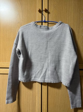 Jersey de punto gris talla M
