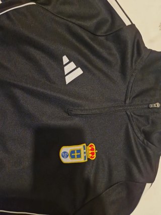 Chándal Real Oviedo Adidas Negro Talla M