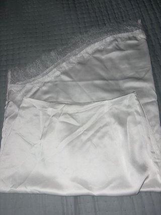 Falda blanca encaje talla S