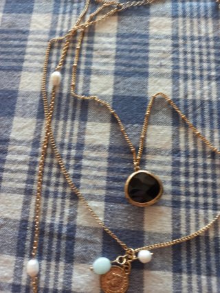 Collar  y pulsera Viceroy Negro y Dorado