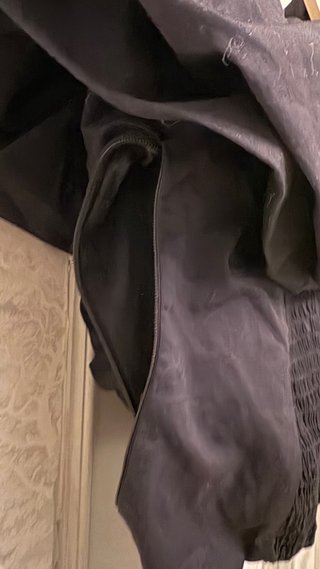 Top Zara volantes negro