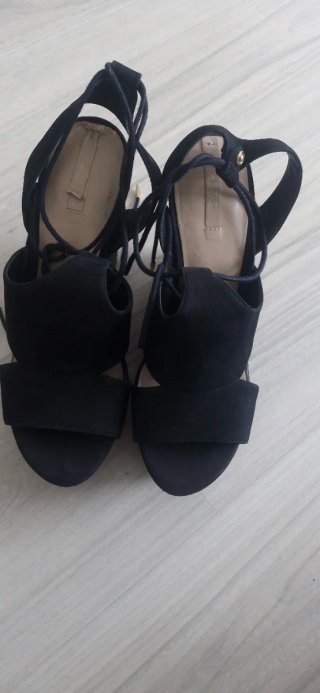 Zapatos de plataforma negros para mujer