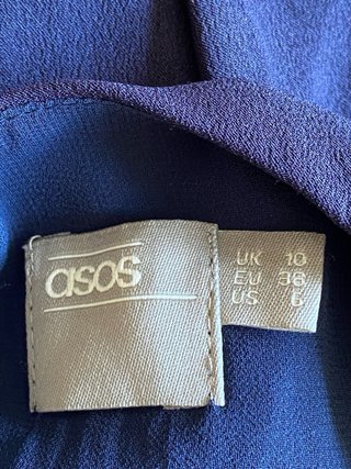Vestido ASOS largo azul talla 38