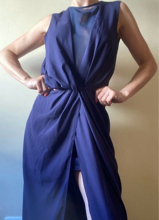 Vestido ASOS largo azul talla 38