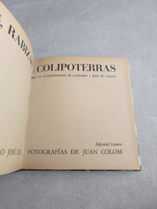 IZAS RABIZAS Y COLIPOTERRAS. CAMILO JOSÉ CELA.