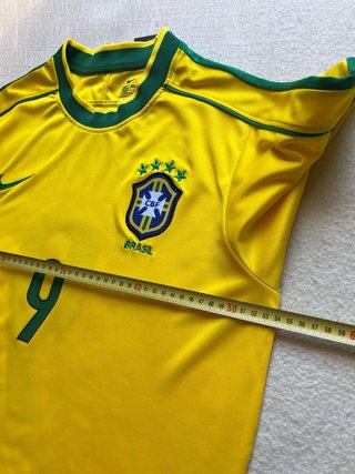 Camiseta Retro Brasil 9 Ronaldo Talla L