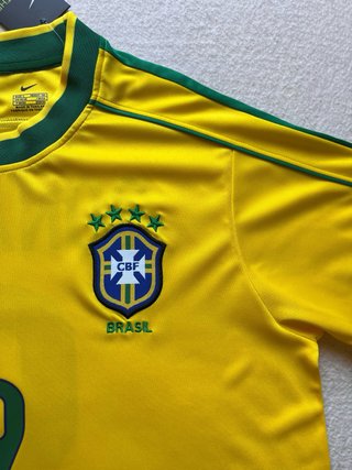 Camiseta Retro Brasil 9 Ronaldo Talla L