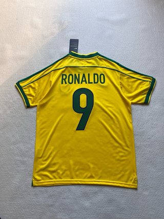 Camiseta Retro Brasil 9 Ronaldo Talla L