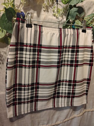 Falda corta Shein cuadros tartán talla S