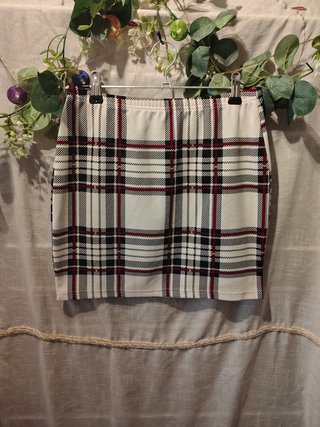 Falda corta Shein cuadros tartán talla S