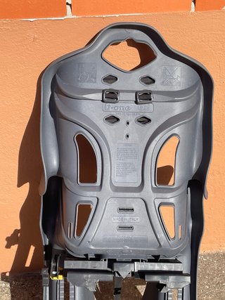 Asiento bici niño gris y amarillo
