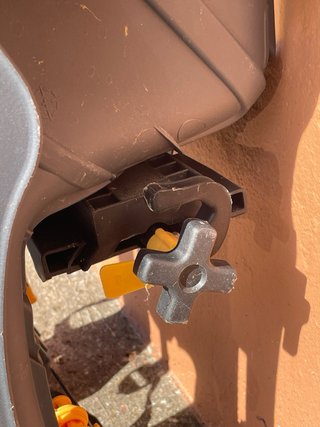 Asiento bici niño gris y amarillo