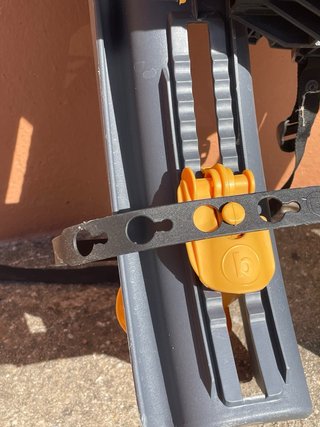 Asiento bici niño gris y amarillo