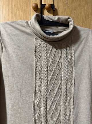 Jersey de punto ochos beige