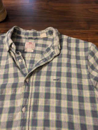 Camisa Levi's cuadros manga corta Talla M