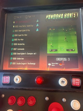 Máquina Arcade Videojuegos Roja