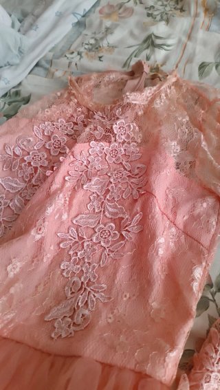 Vestido gasa rosa LiLy Mcbee Talla S