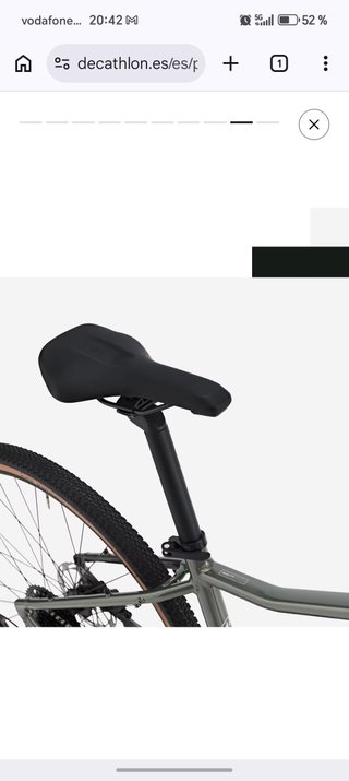 Bicicleta Trekking Rockrider cuadro alto.