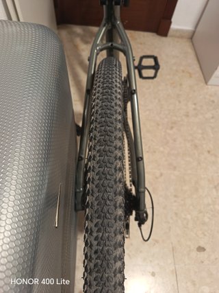 Bicicleta Trekking Rockrider cuadro alto.