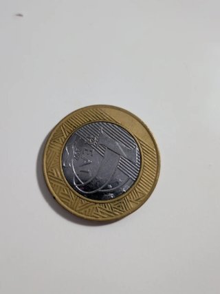Moneda 1 Real Brasil 2002