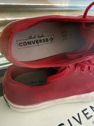 Converse 100%Piel (Ante) T41.5 Rojo/Rosa (9)