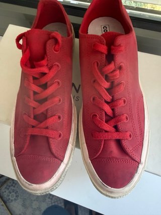 Converse 100%Piel (Ante) T41.5 Rojo/Rosa (9)